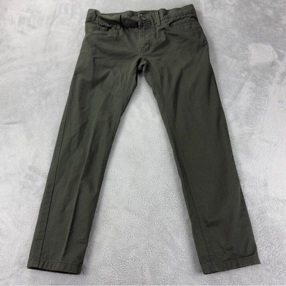 Dolce & Gabbana Green Slim Green Pants Men’s Size 48 IT